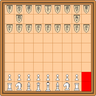 a shogi board is too big the chess army